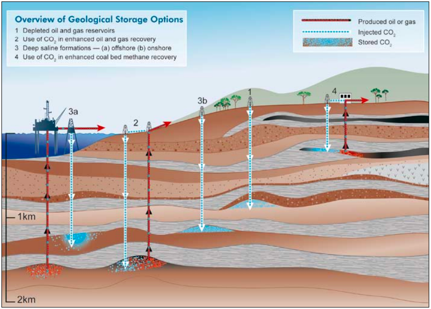 What happens to CCS captured carbon